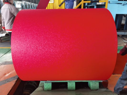 0.13-0.8mm Fabricantes de bobinas de aço revestidas de cor com pintura de rugas