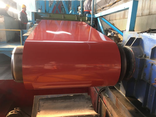600-1250mm RAL Fabricantes de bobinas revestidas de cor 300-550MPa Resistência à tração