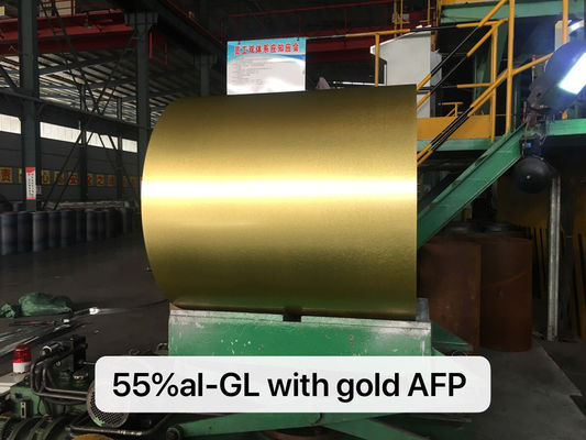 Evangel Aluzinc Coated Steel Coil 0,13mm-0,7mm espessura Superfície anti-dedo