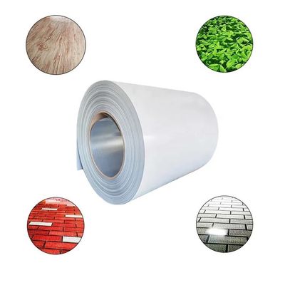 PPGI / PPGL bobina de chapa de aço impressa comprimento personalizado 0,13 mm-0,7 mm espessura