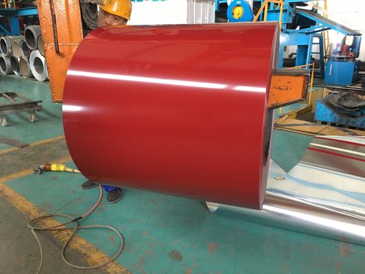 0.13mm-0.80mm Chapa de bobina de aço revestida de cor Alta resistência à ferrugem