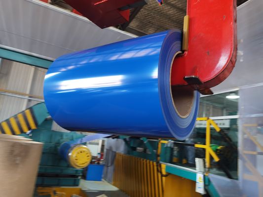 0.13-0.8mm PPGL bobina de aço revestida de Aluzinco bobina de aço para construção de edifícios