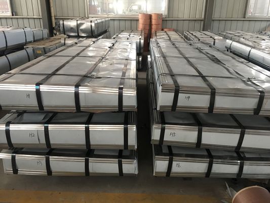 14 Gauge painéis de aço ondulado 0,45mm chapa de telhado de zinco galvanizado