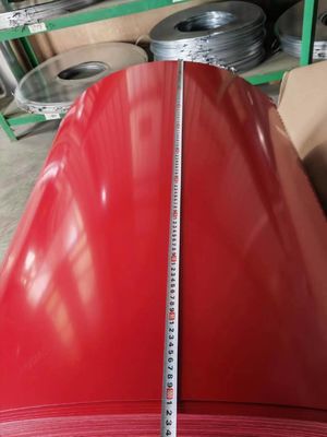 Largura 600-1250 mm PPGI Fabricantes de bobinas de aço RAL Cor para construção