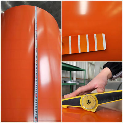 Largura 600-1250 mm PPGI Fabricantes de bobinas de aço RAL Cor para construção