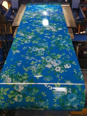 PE / PVDF revestimento de chapas de metal laminado com alta resistência ao impacto