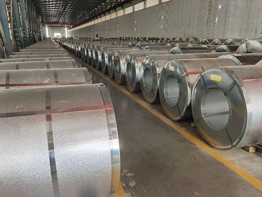 600-1250 mm bobina galvanizada a quente resistente à corrosão regular / zero / grande spangle