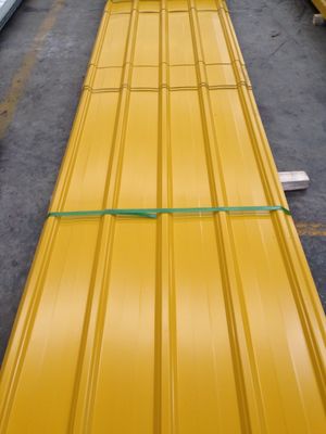 Folha de telhado de metal galvanizado corrugado personalizado / Folha de telhado de Gi revestida de cor