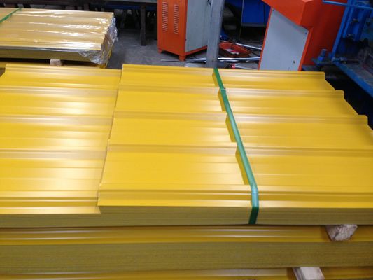 Folha de telhado PPGI Painéis de aço ondulado de espartilho normal 1000 mm-6000 mm